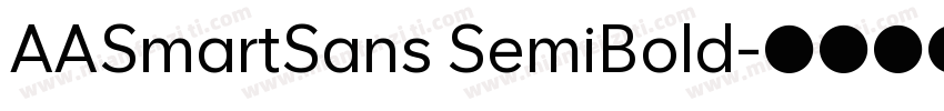 AASmartSans SemiBold字体转换